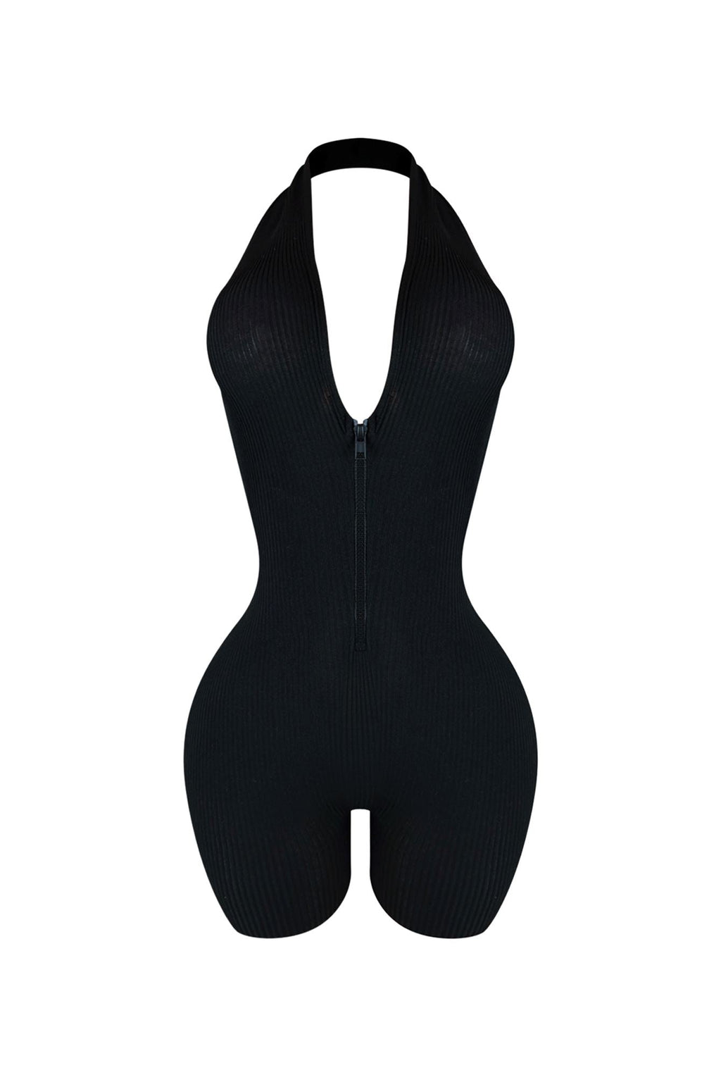 Keli Halter Neck Zip Up Romper
