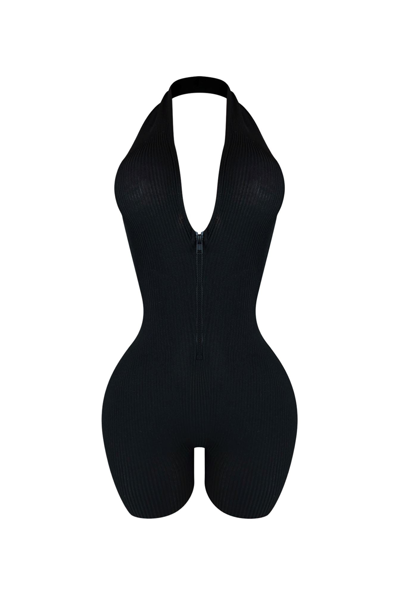 Keli Halter Neck Zip Up Romper