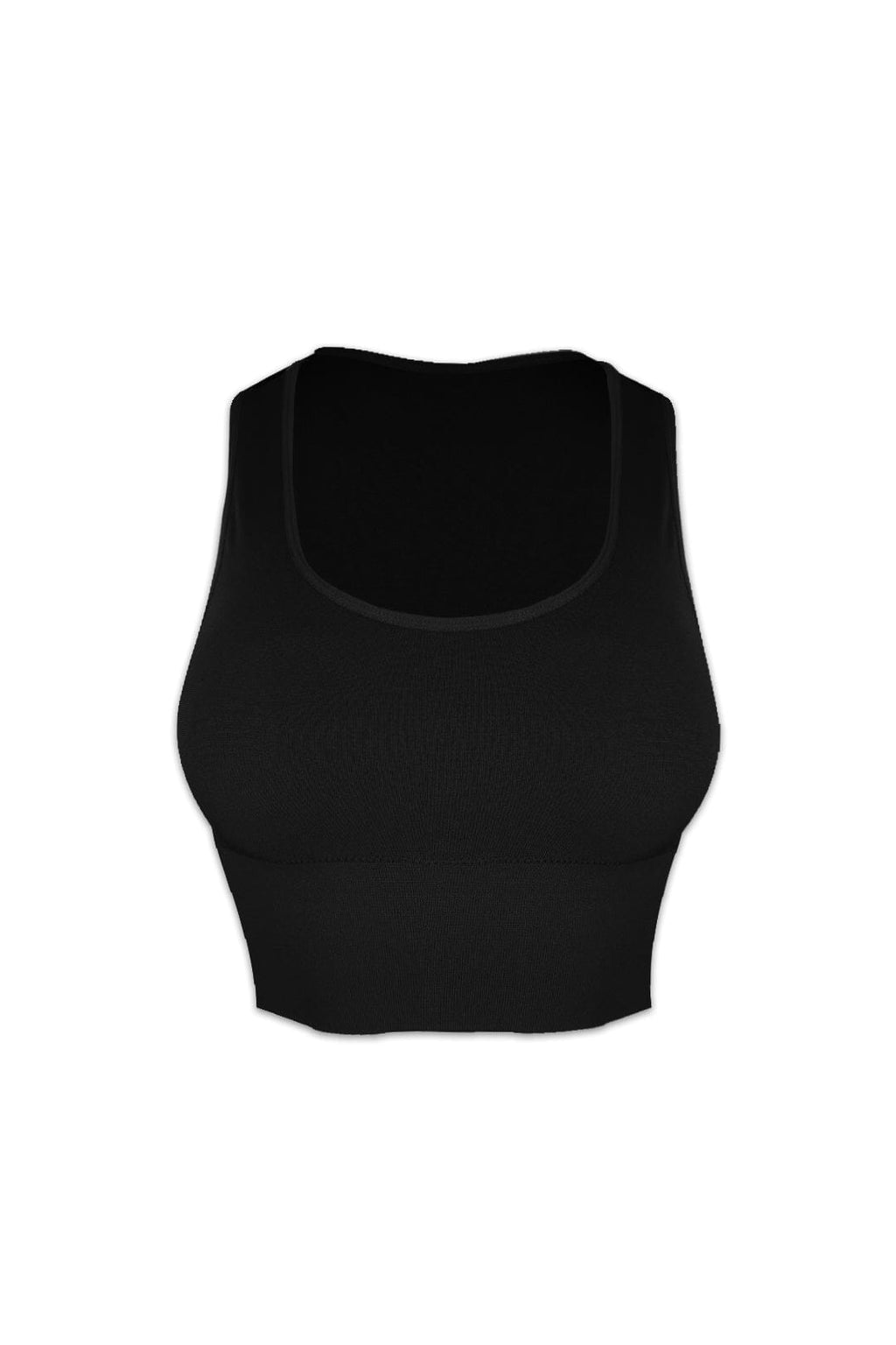 Soft Basic Smooth Scoop Neck Top