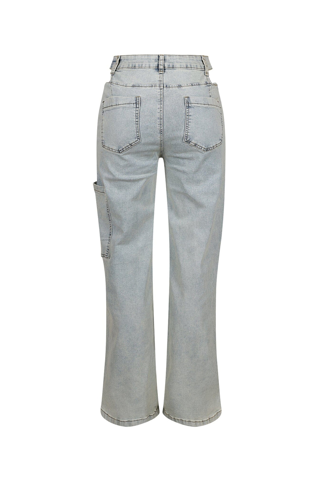 Crush High Waist Zipper Cutout Jeans