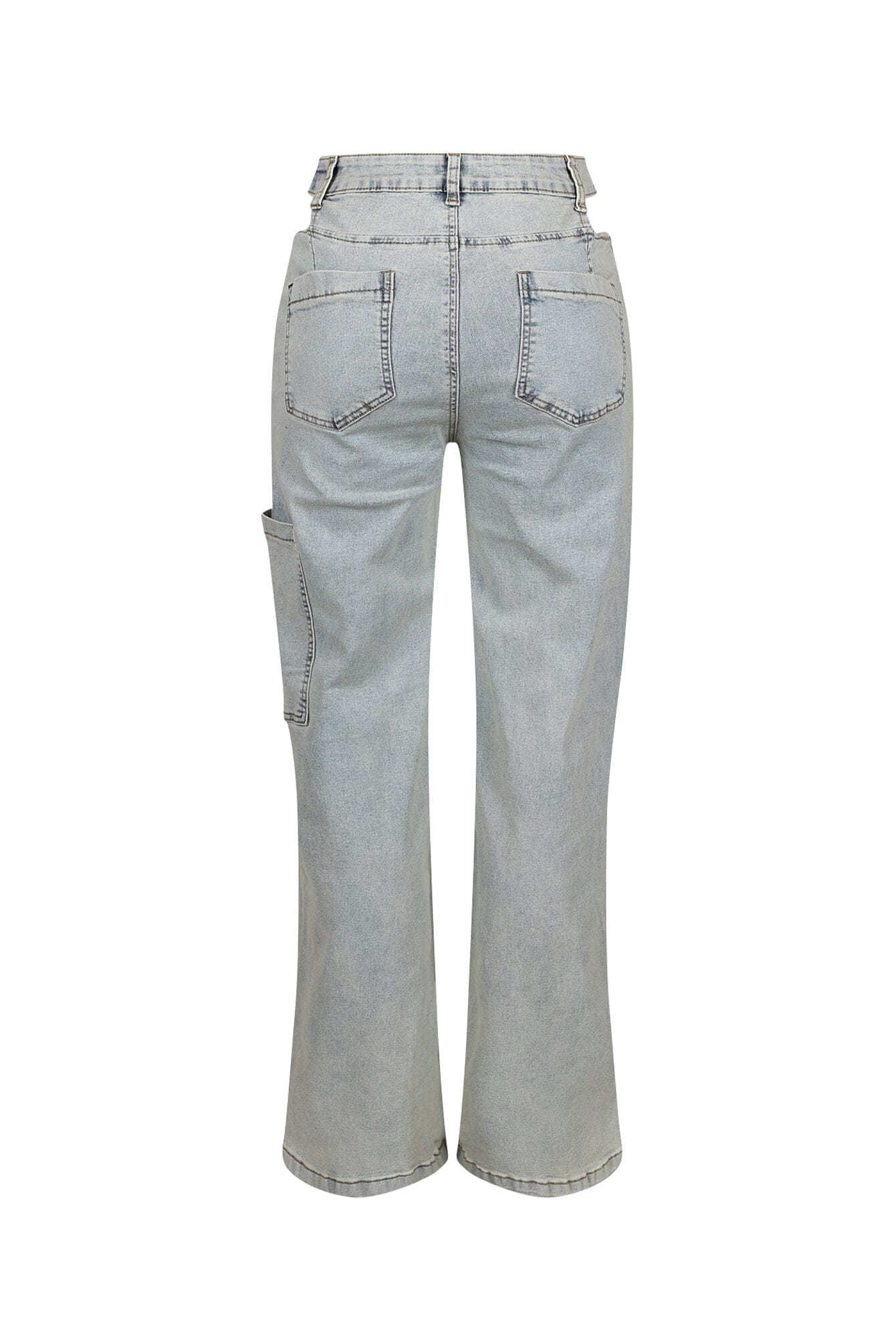 Crush High Waist Zipper Cutout Jeans