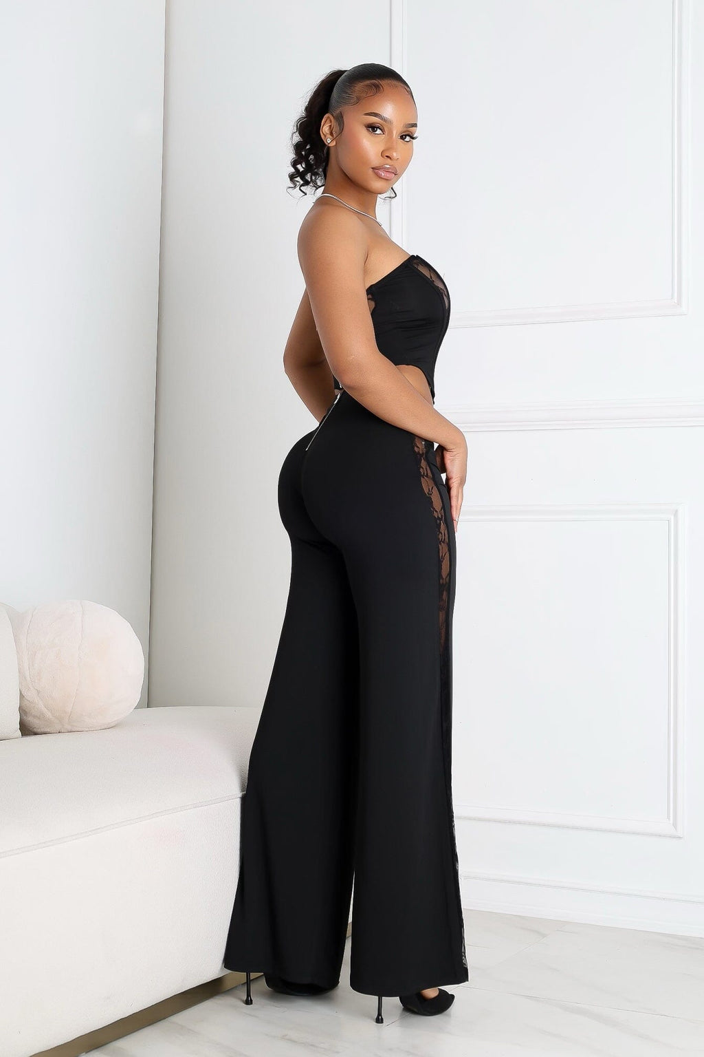 Cirelle Lace Corset Top & Pants SET