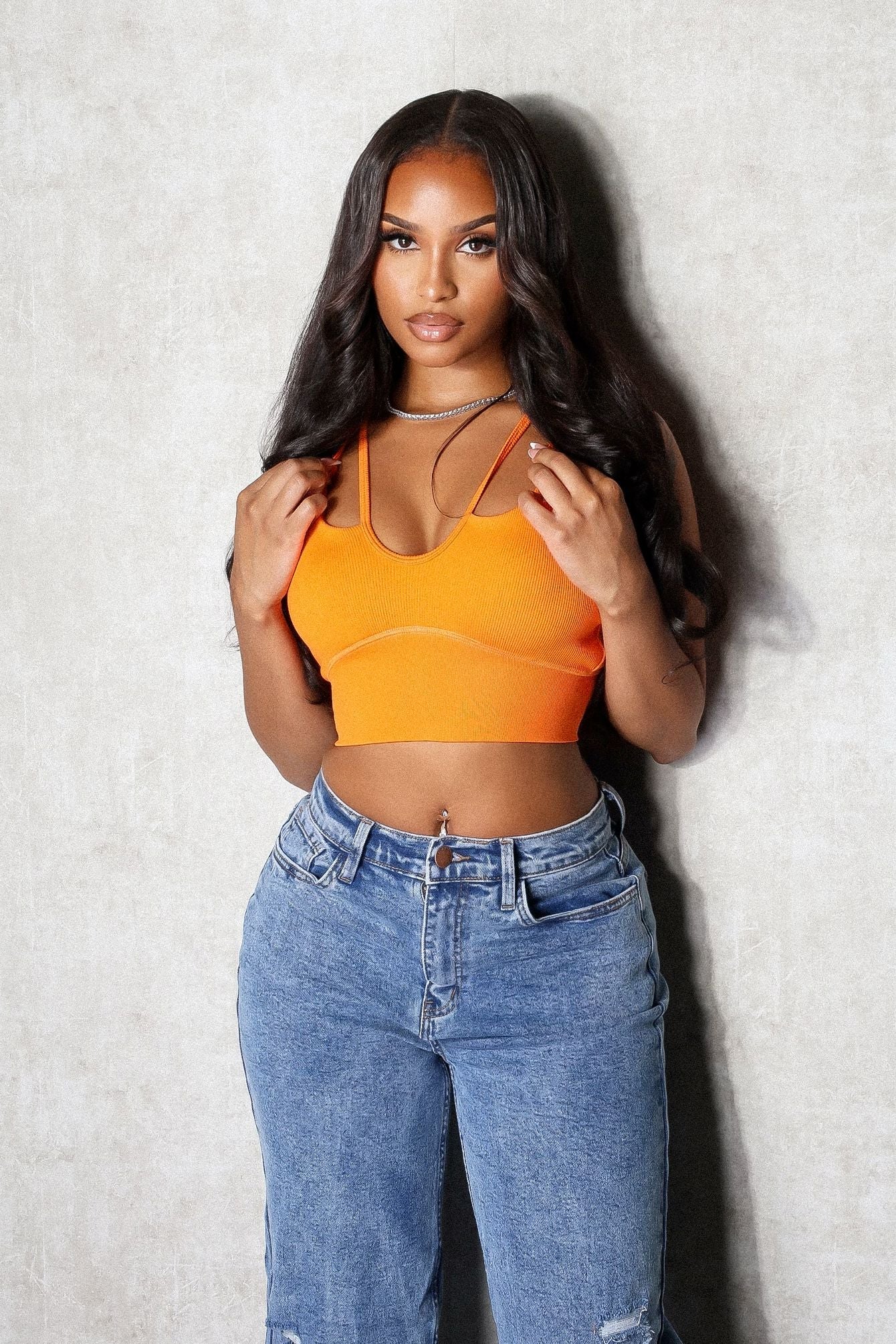 Baseform Double Strappy Crop Top