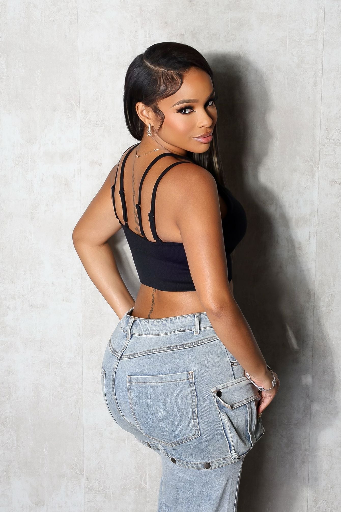 Baseform Double Strappy Crop Top