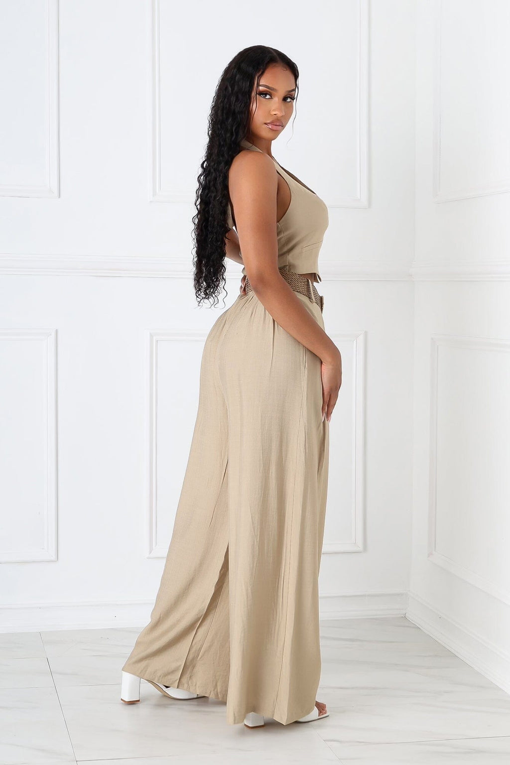 Vienna Halter Vest & Pants SET