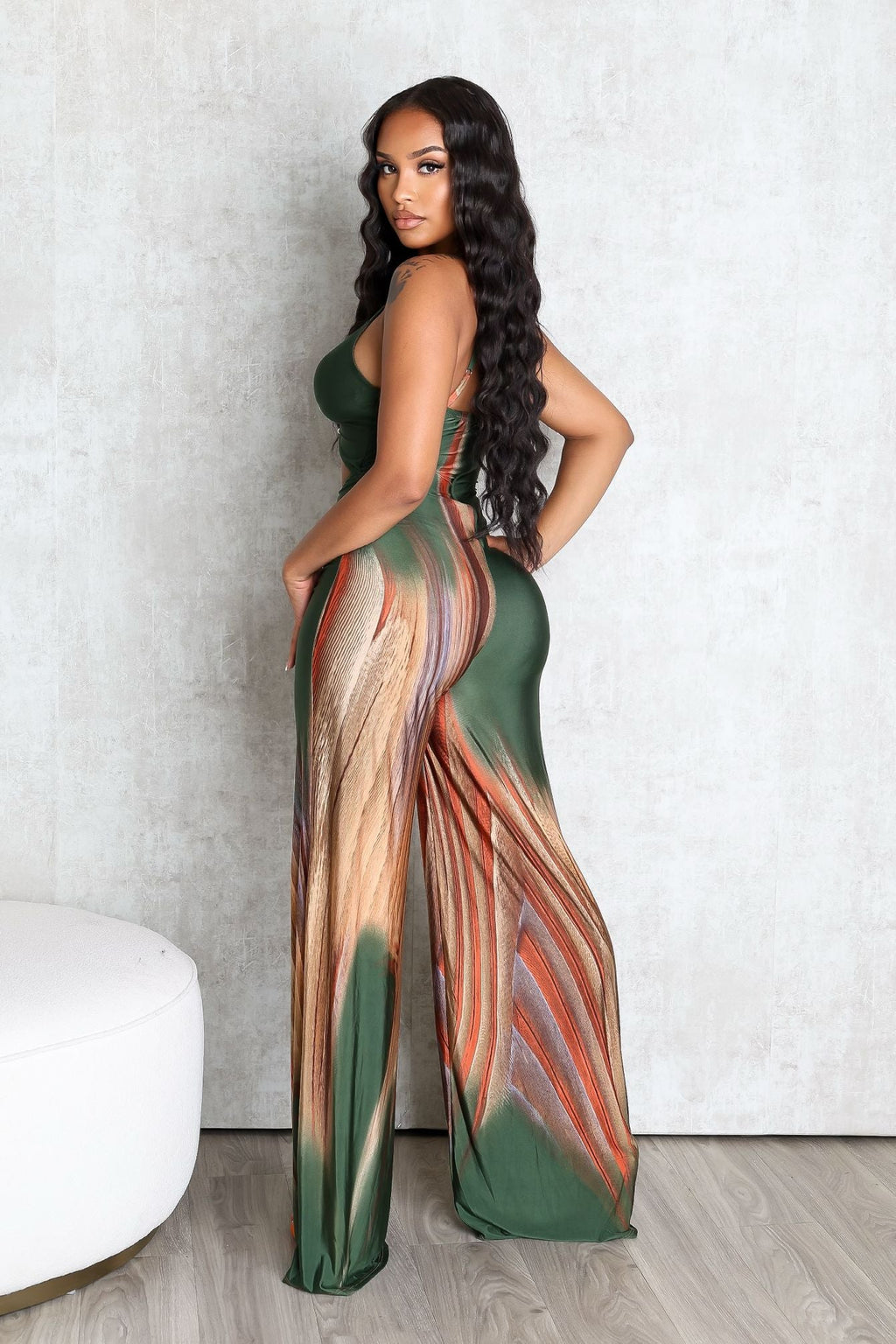 Playing Me Print Cami Jumpsuit