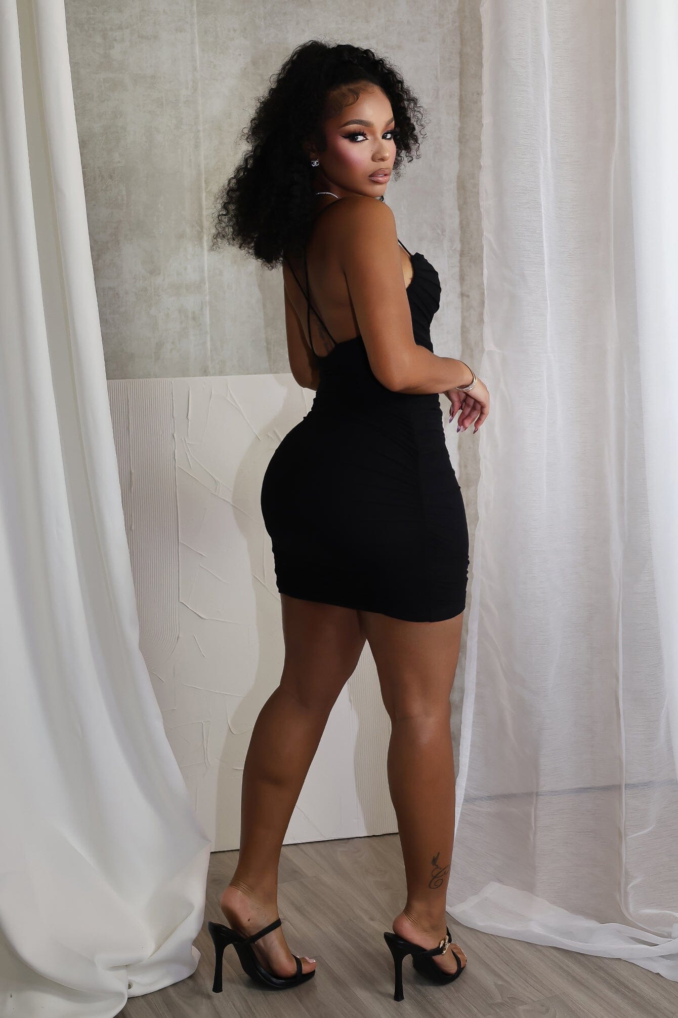 Kimberly Mesh Mini Dress