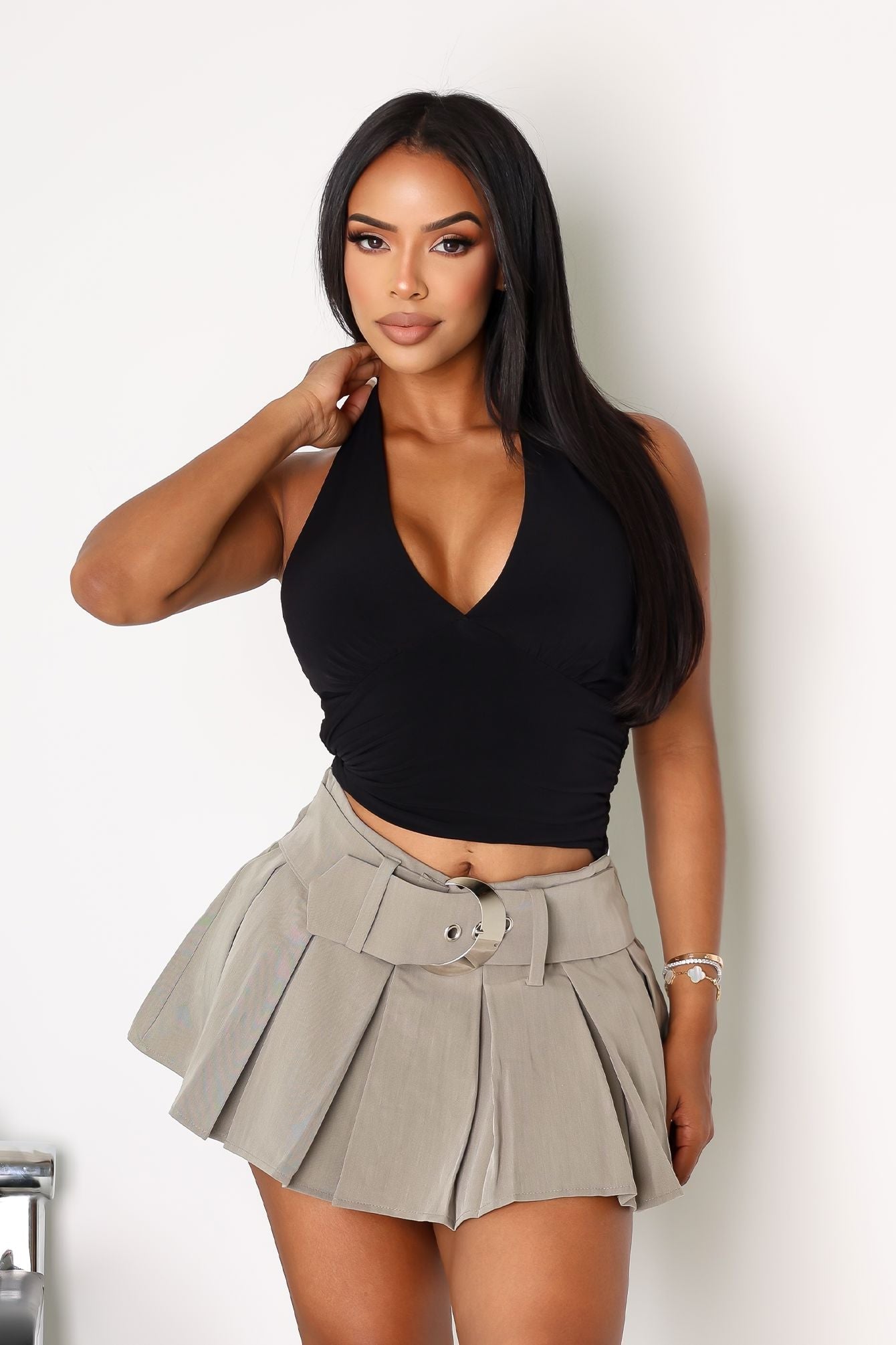 Simple Grace Halter Crop Top