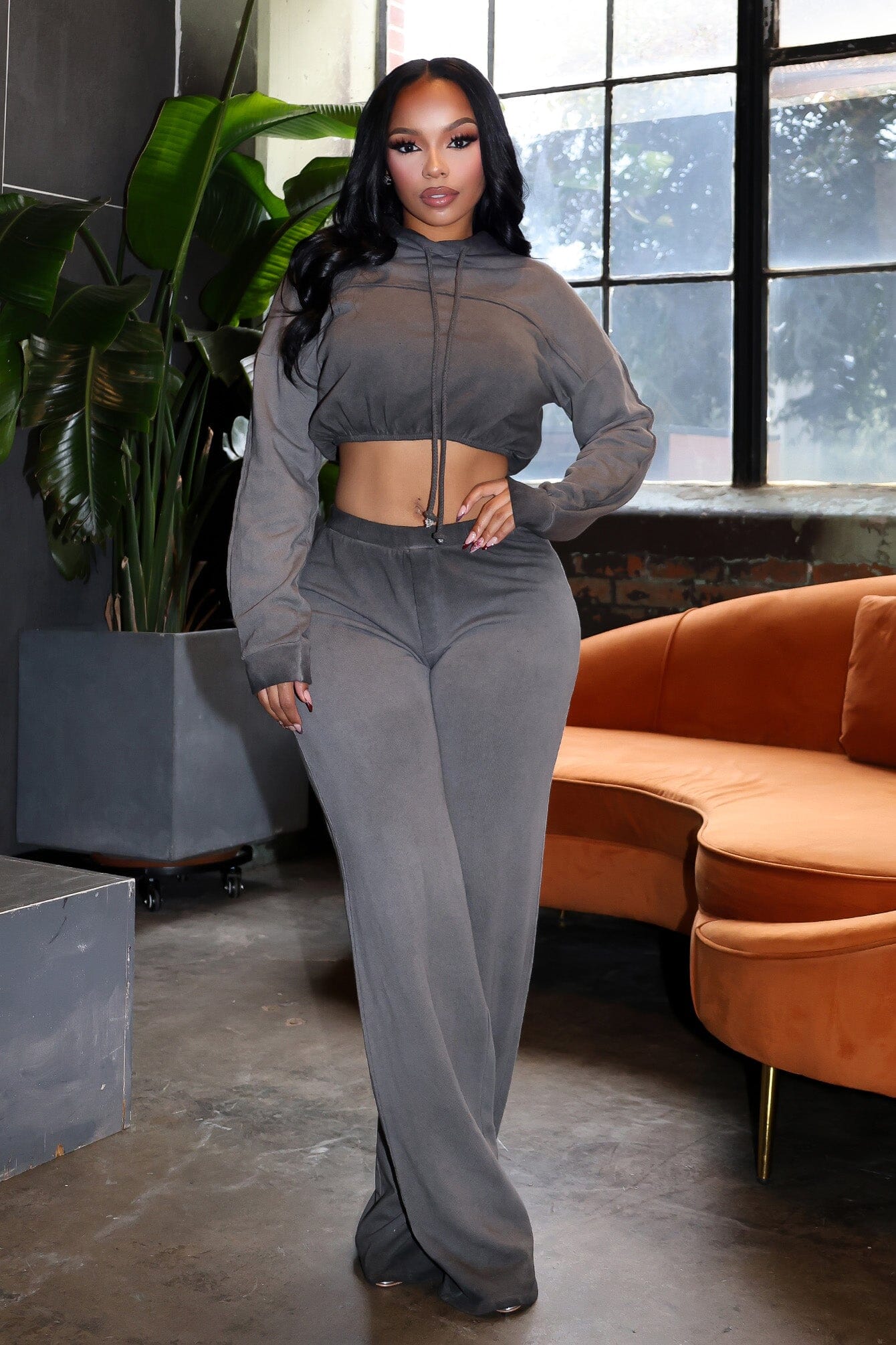 Eli Mineral Washed Hoodie & Pants SET