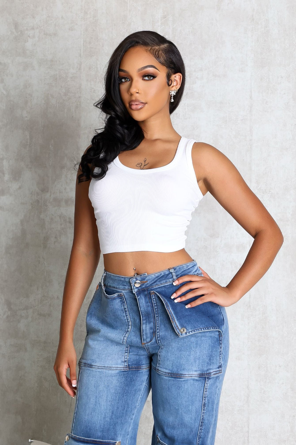 Ribline Ribbed Tank Top