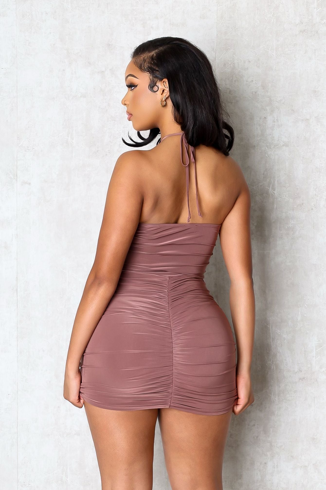 Crush Ring Cutout Mini Dress