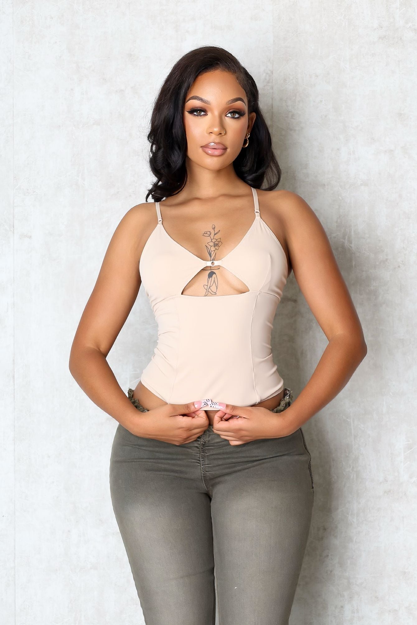 Mono Cut Out Cami Top