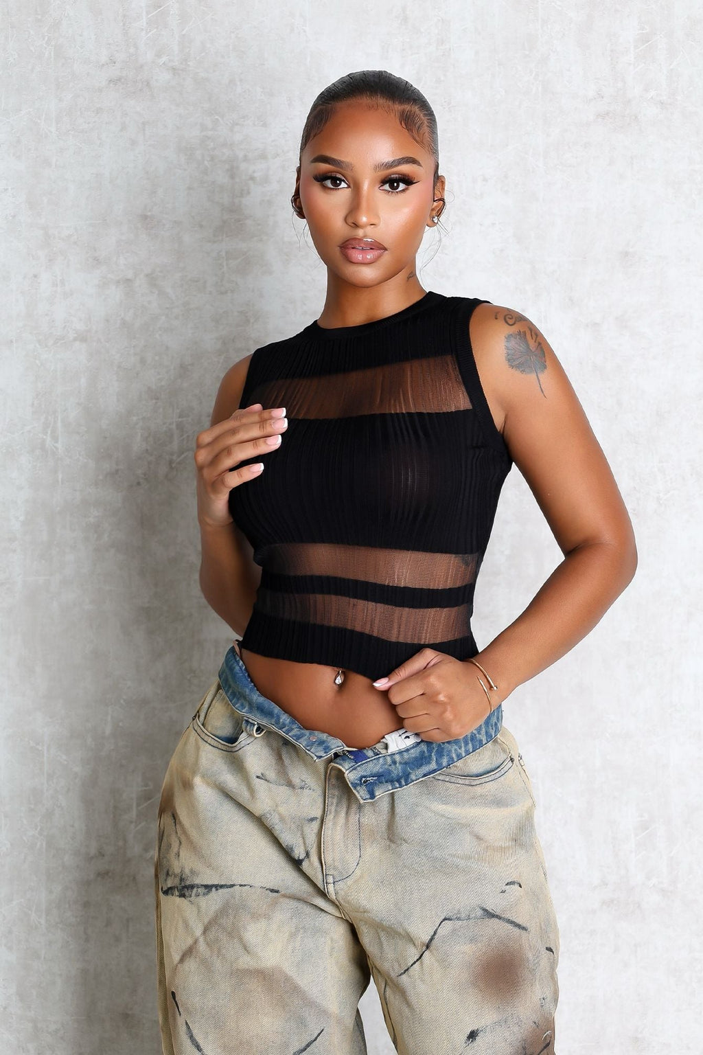 Reveal Knitted Tank Top