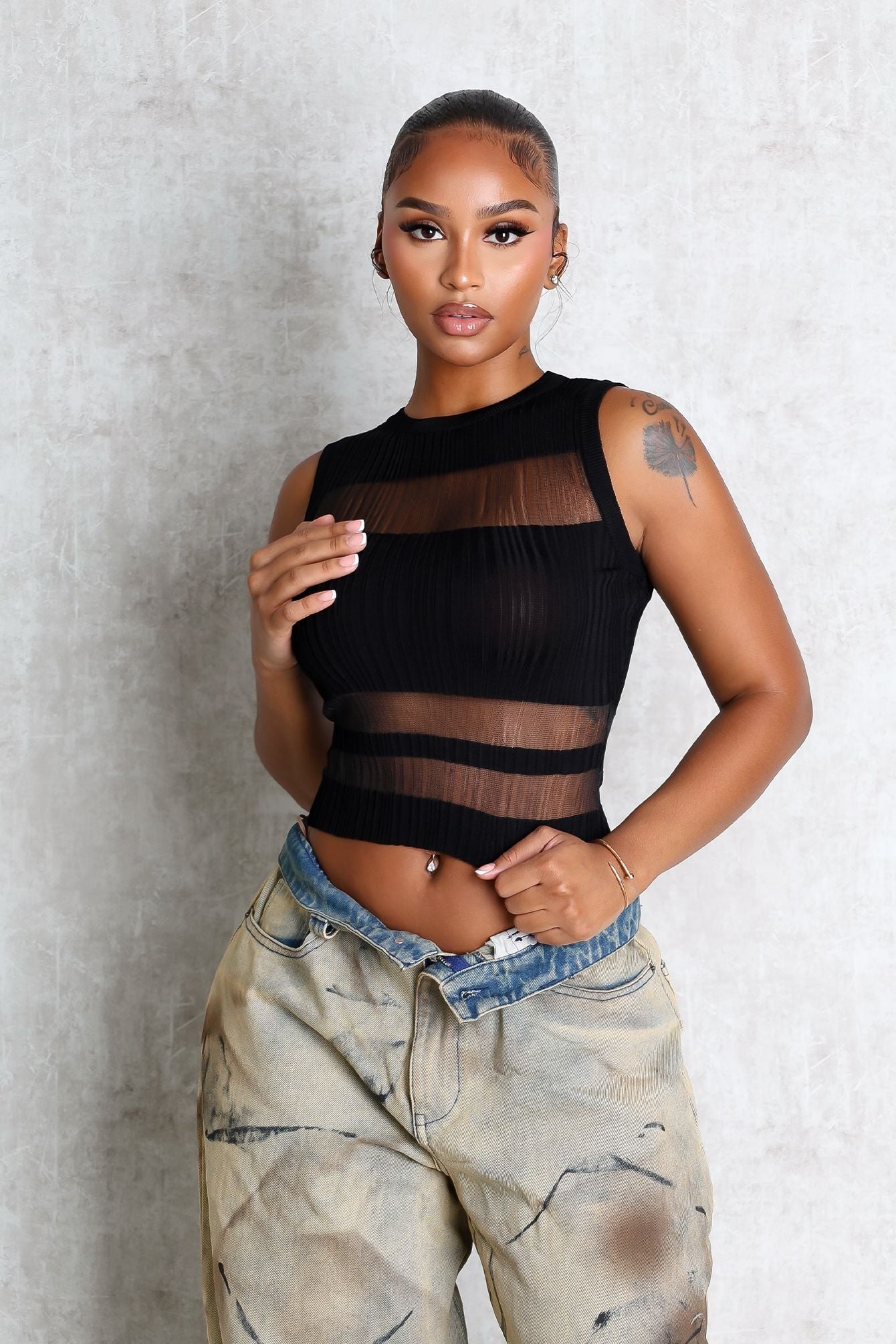 Reveal Knitted Tank Top