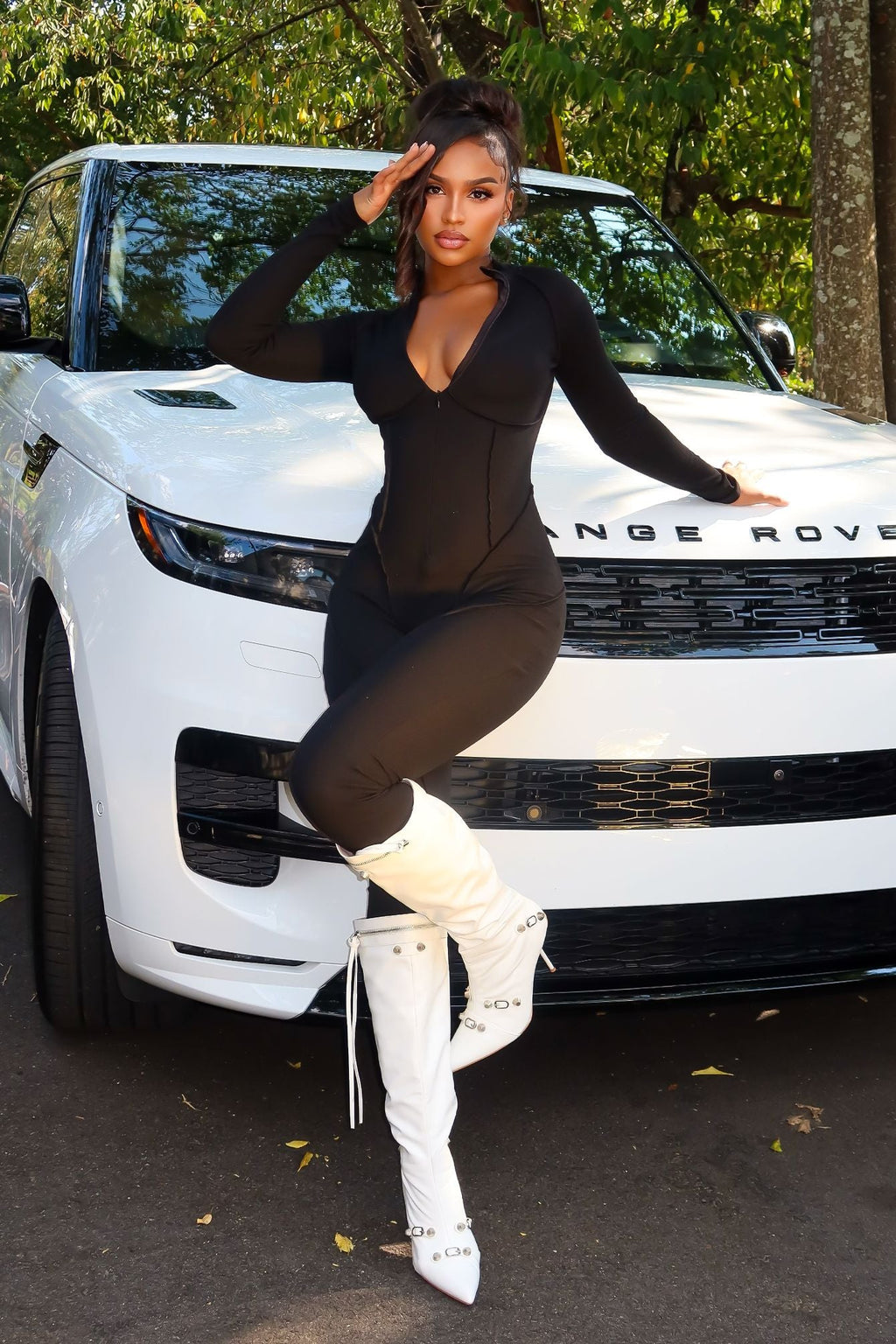 Stretch Fit Gym Ribbed Jumpsuit