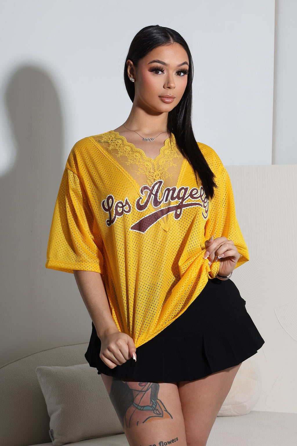 Doxy Los Angeles Lace Jersey Top