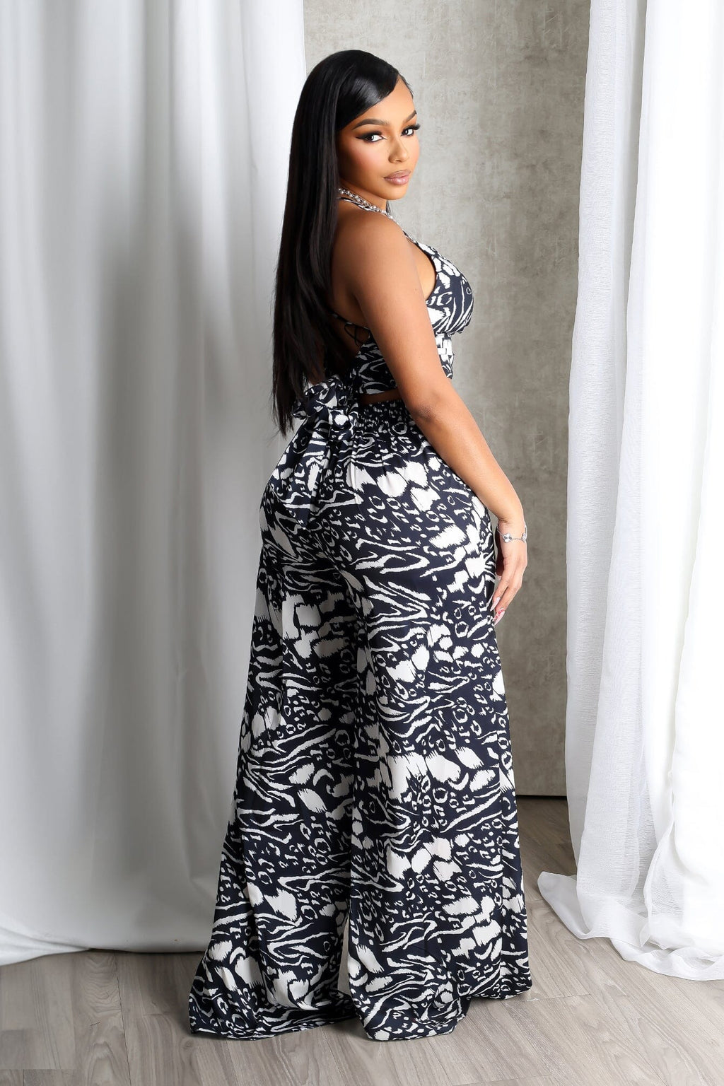 Michiko Printed Tank Top & Pants SET