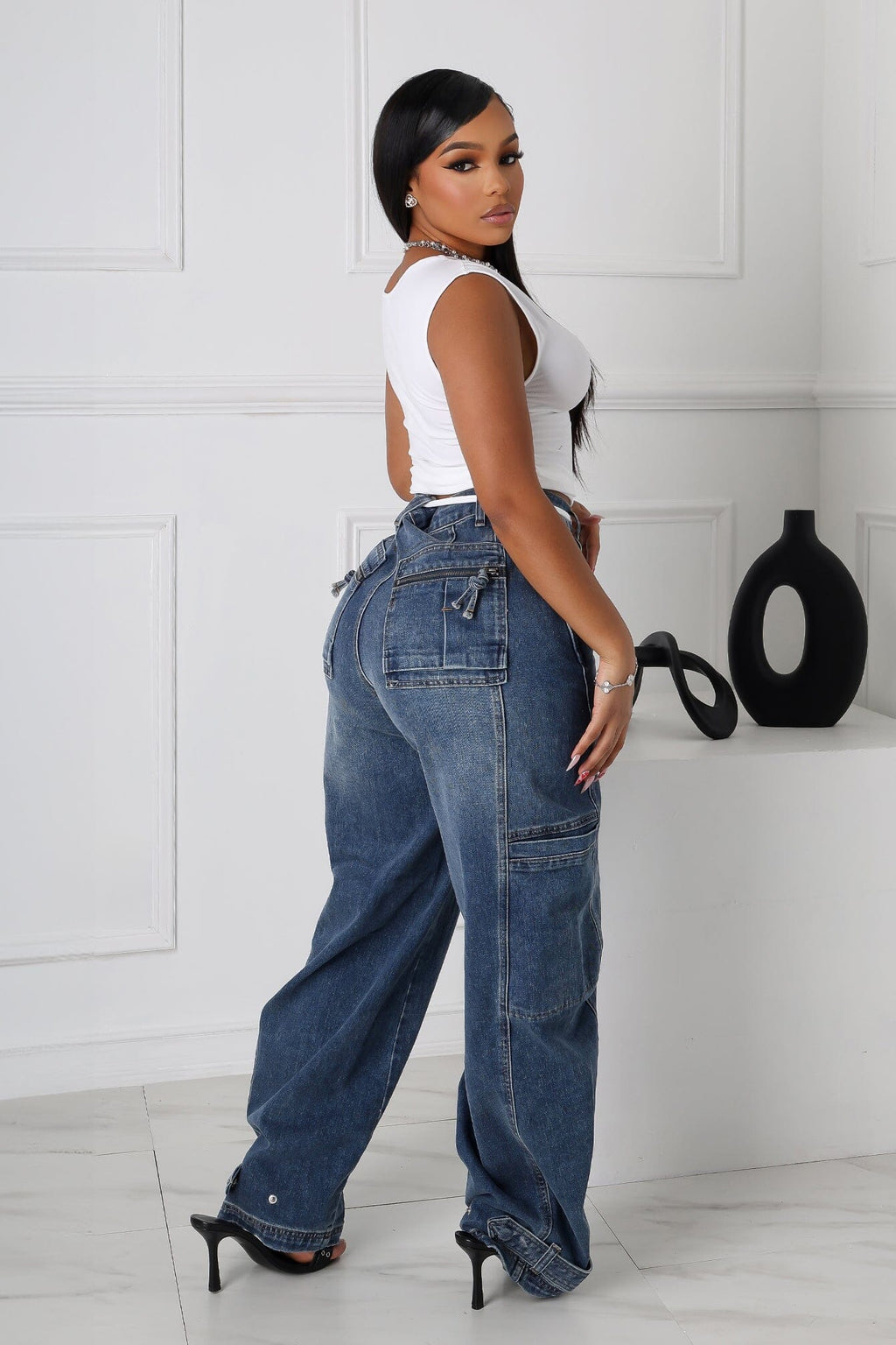 Kanagawa High Waist Baggy Denim Jeans