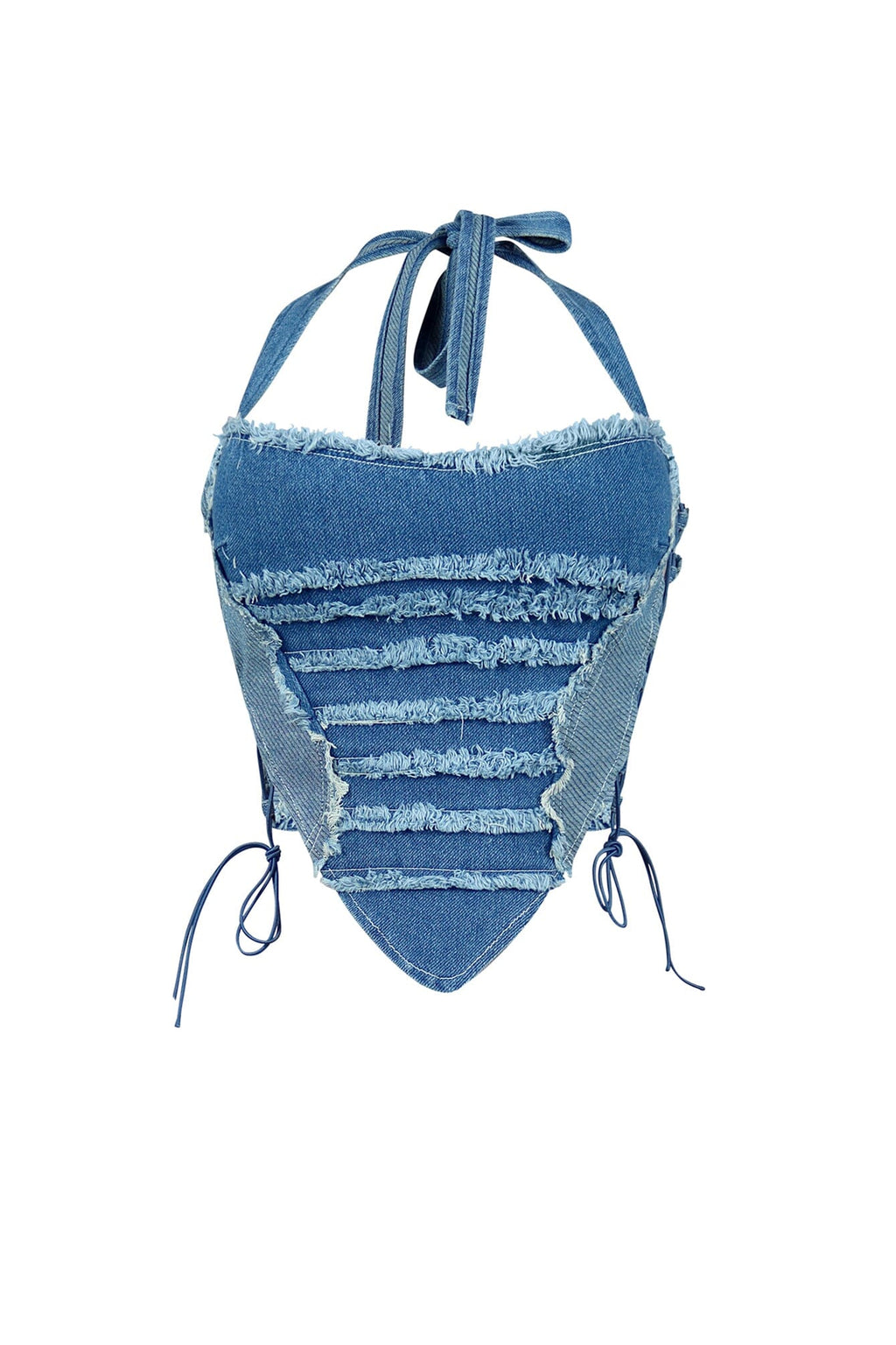 Meara Denim Halter Top