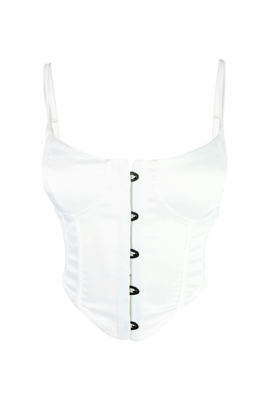 Aisha Satin Front Closure Corset
