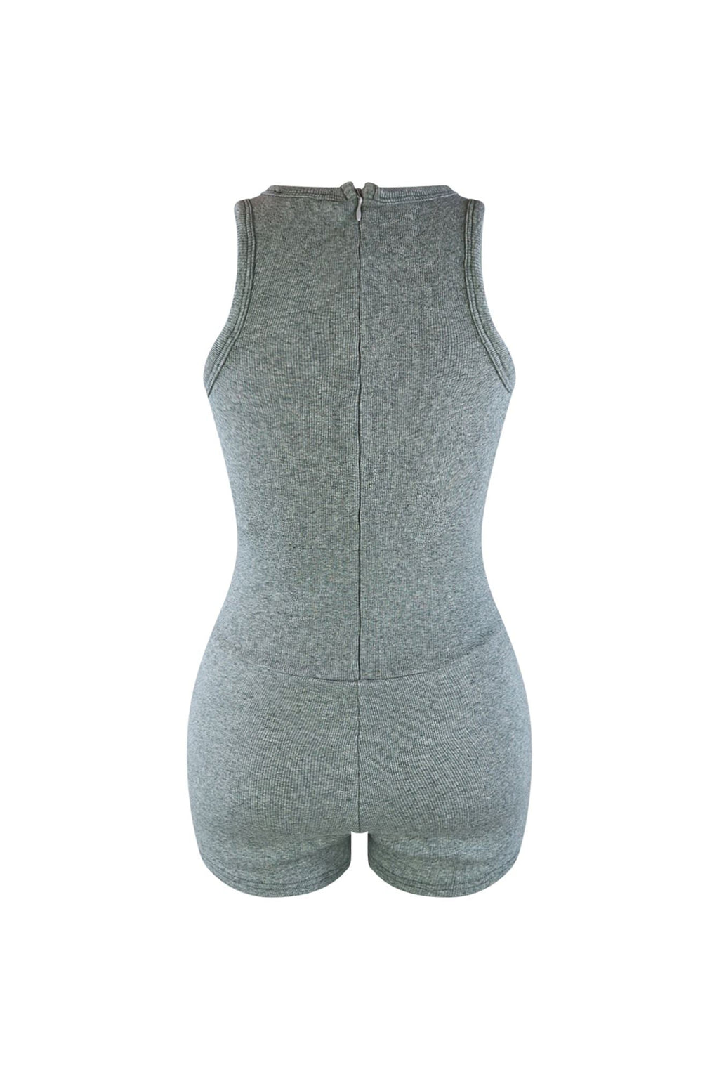 This Time Essential Ribbed Corset Romper