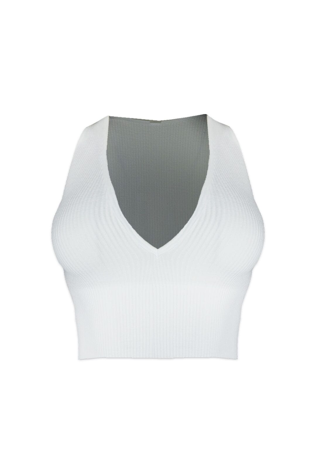 Ice Cream Basic Deep V Crop Top