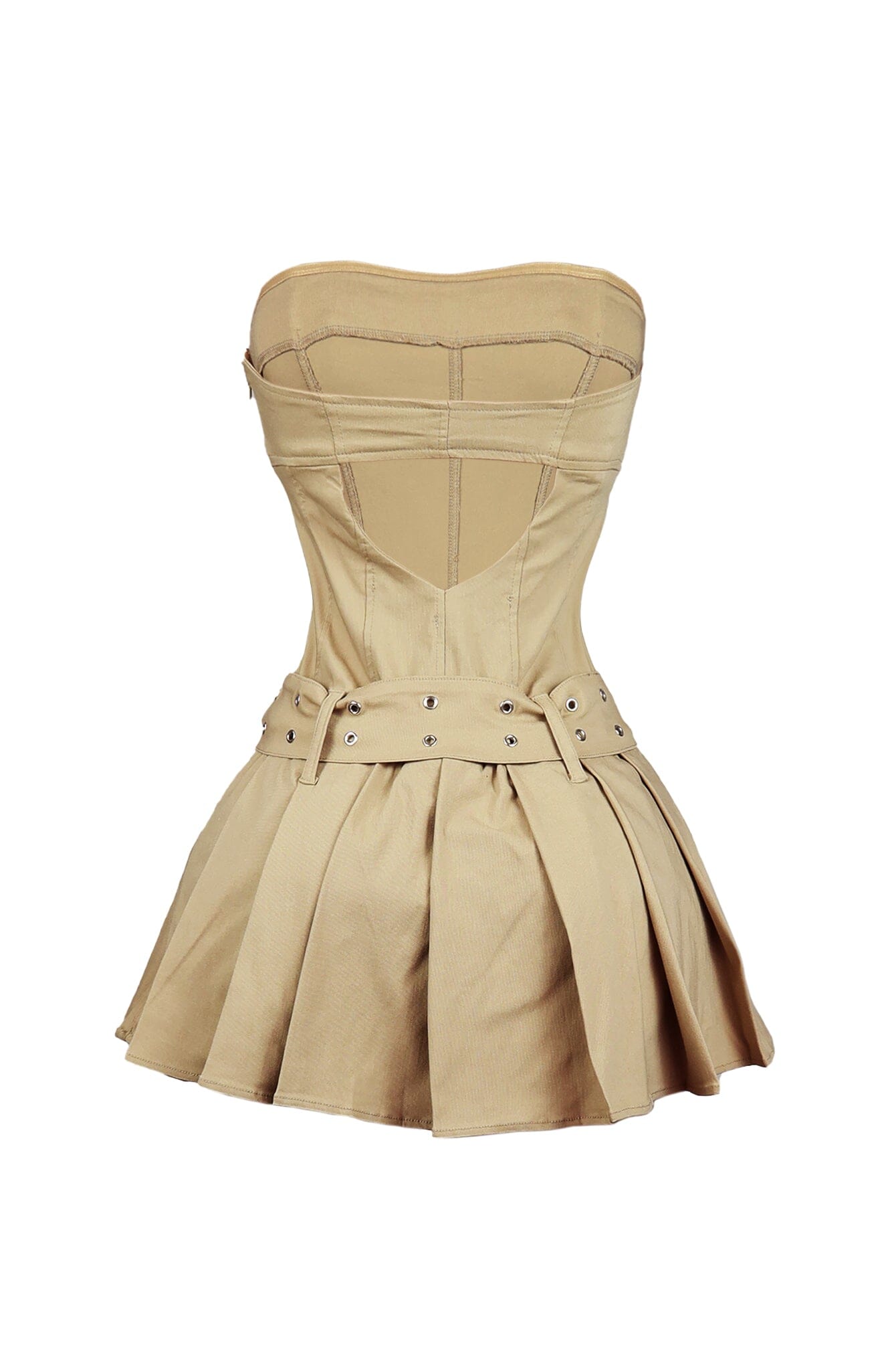 Vibe Check Tube Pleated Mini Dress