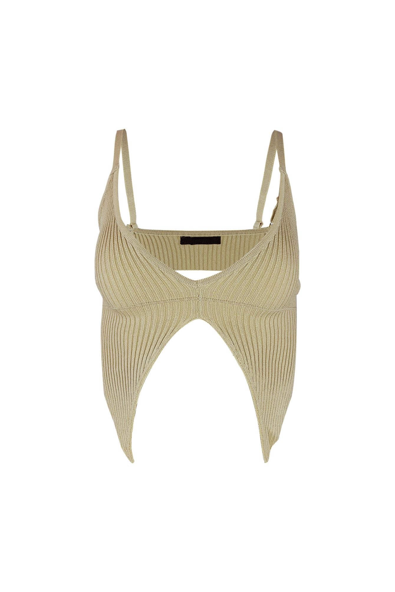 Guiliana Knit V Neck Top