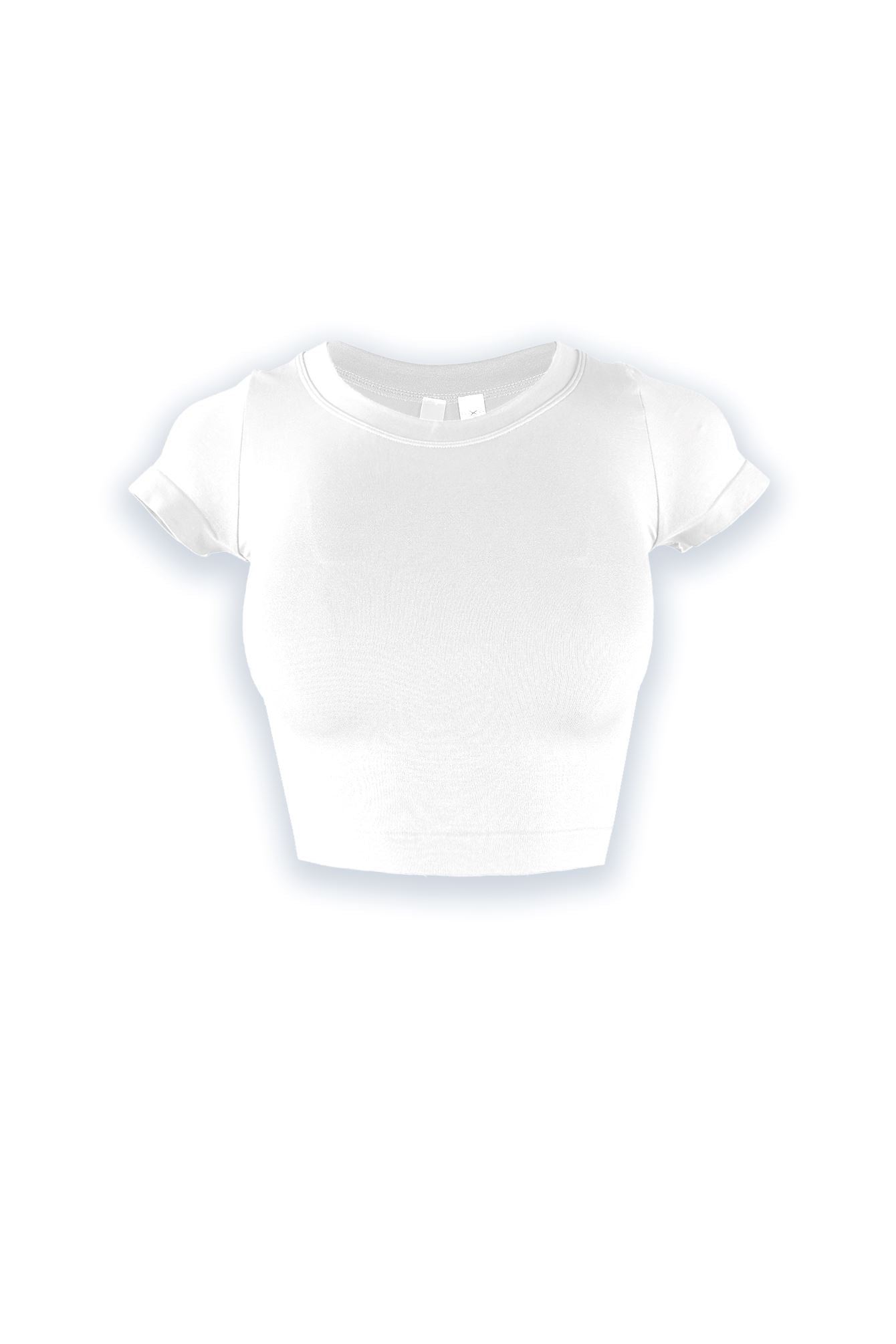 Soft Basic Smooth Cropped Tee