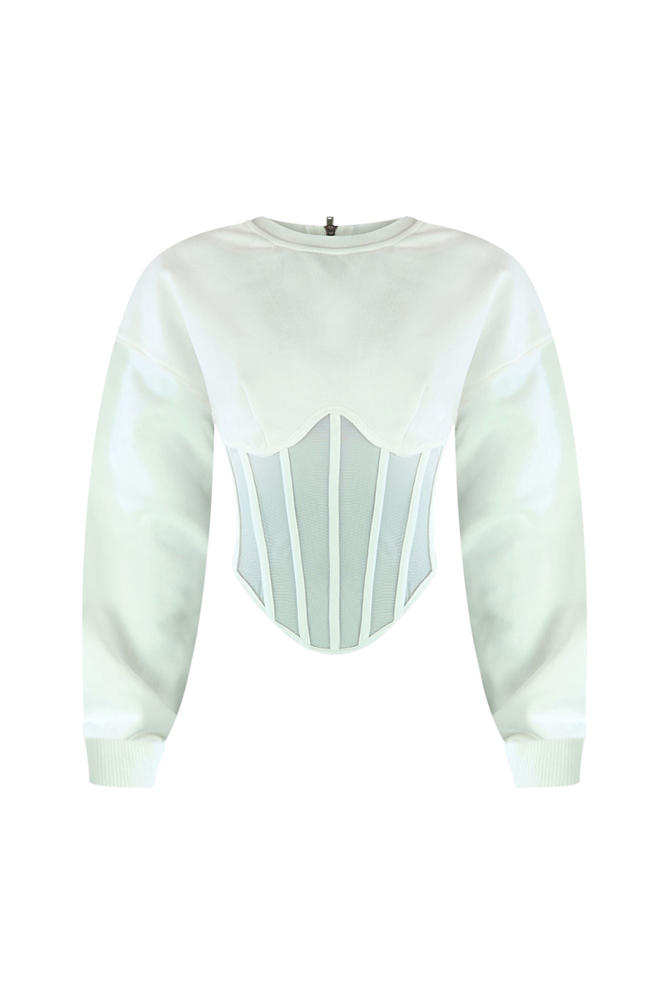 Be Your Self Corset Sweatshirt Top